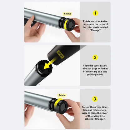 Hanging Car Trash Organizer with Bags Compact Clipping Car Organizer Trash Pocket Container for Headrest Rod Back Pocket BIN