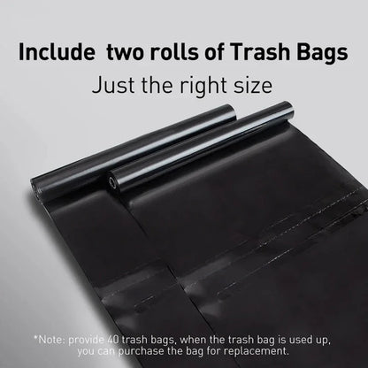 Hanging Car Trash Organizer with Bags Compact Clipping Car Organizer Trash Pocket Container for Headrest Rod Back Pocket BIN